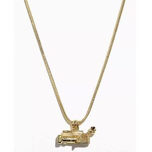 King Ice Urban Outfitters UO Camcorder Necklace Gold New